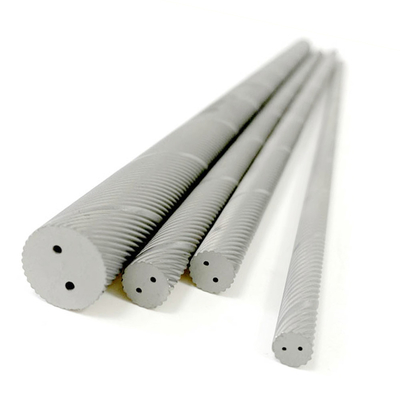 সলিড কার্বাইড হেলিকাল কুল্যান্ট হোল রড K15 OD 8.3mm টংস্টেন রড স্টক